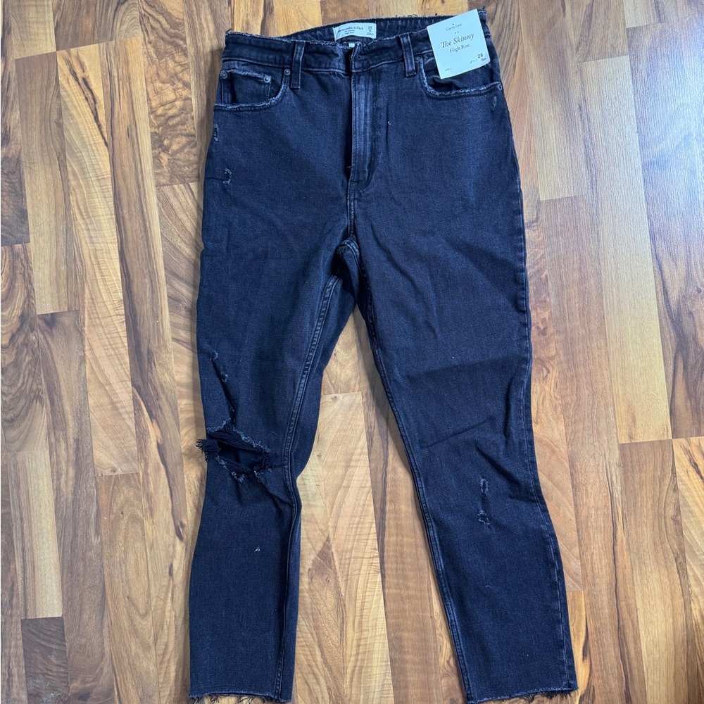NWT Curve Love Abercrombie & Fitch Black Skinny Jeans